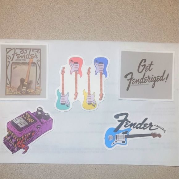 Guitar Stickers Bundle Music Themed Stickers - Picture 1 of 1